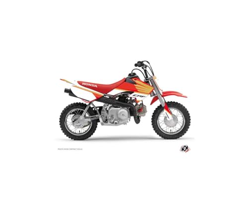 Kit Deco Moto Cross Wing Honda 50 Crf Blanc Kutvek graphique plastique