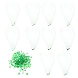 NOLITOY 100 Bolsas Reutilizables de Malla de Nailon Reforzado para Frutas y Verduras 40 CM Color Verde Transpirables y Resistentes Ideales para Almacenamiento y Compra a Domicilio