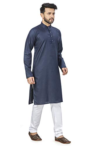 Image of BE ACTIVE Linen Blend Solid Pattern Trendy Comfortable Stylish Full Sleeve Kurta Men's Ethnic Wear