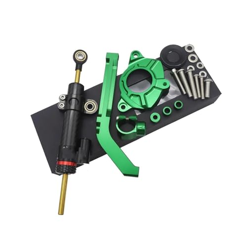 Dämpfer Halterungs Motorrad Aluminiumlegierung Einstellbare Lenkungsdämpfer Stabilisator Halterung Montagesatz Für Kawasaki Z1000 2014-2017 2018 2019 Stoßdämpfer (Color : Set 2)