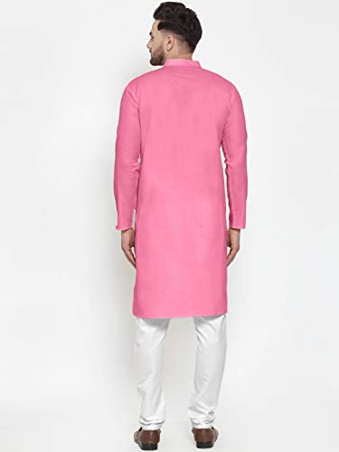 Image of Men's Cotton Blend Kurta Pyjama Set