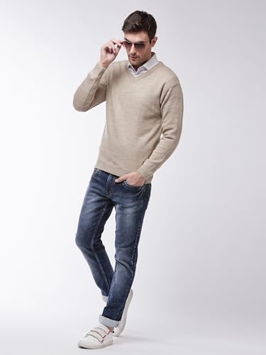 Image of Pivl Men's Winter V Neck Solid Sweaters ||Winterwear||