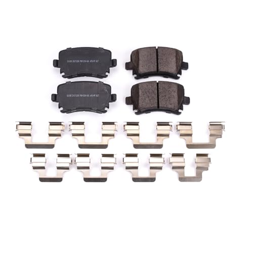 Image of PowerStop Rear Brake Pads for Audi A3 2006-09 |A3 Quattro 2006-09 |A4 2007-09 |A4 Quattro 2005-09 |A6 2006-11 |Audi A6 Quattro 2005-08 - Z17 Ceramic Brake Pads with Installation Hardware, 17-1108
