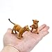 LLTCMAOYI Montessori Simulation Cheetah Model Set, Language Replica Statues (4 Pieces)