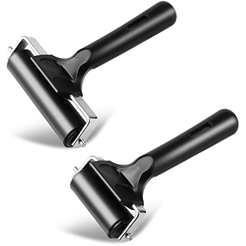 sansheng 2 Pack Brayer Roller 4 and 2.2 Inch for Printmaking Cover