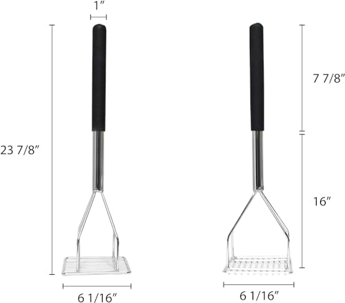 Truecraftware TC-24CMA 24-Inch Square Shape Potato Masher Chrome Plated thumb #5