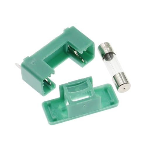 Image of 5PCS BF-012 Mini Plastic Mounted 5 * 20mm Bayonet Type Fuse Holder With Cover Green Color PCB Terminal Foot distance 15mm 22mm(22mm,6A)