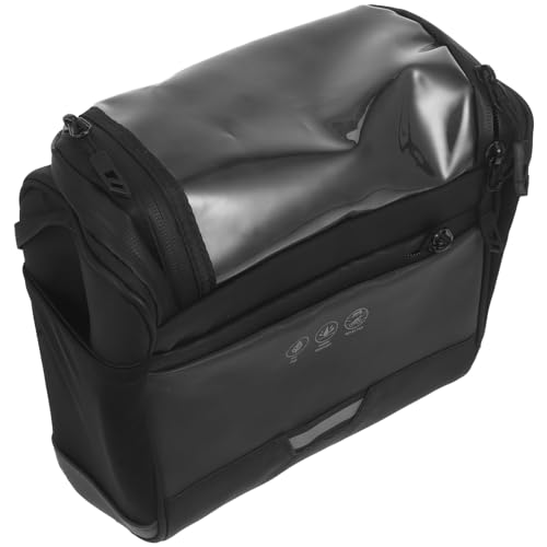 BRIGHTFUFU Bike Handlebar Storage Pouch Cycling Front Bag for Bicycles Reflective Mountain Bike Basket Easy Installation Compatible with Cell Phones Up