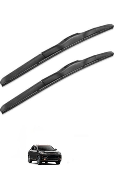 Front Hybrid Wiper Blades Compatible with Mahindra XUV400 Ev(Pack of 2)