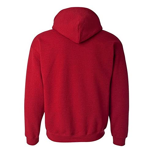 Image of Gildan Men's Heavy Blend Drawcord Hooded Sweatshirt, Safety Pink