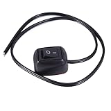 RIVNN Interrupteur de voiture en forme de goutte d'eau - Interrupteur marche/arrêt - DC 12 V - Pour feux de brouillard, feux de jour, barre lumineuse LED, etc