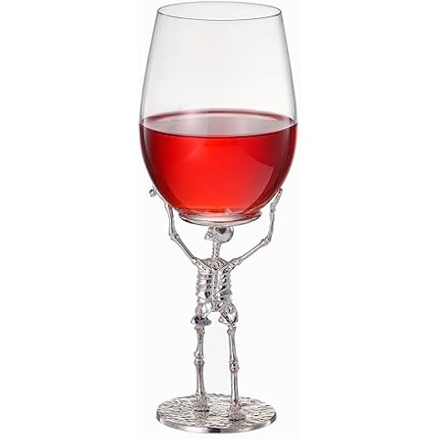 Stemmed Skeleton Wine Glass - 19oz, Gothic Design Cover