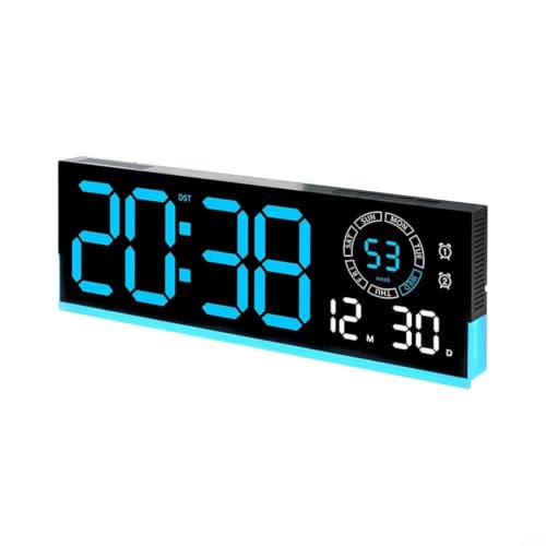 Horloge murale numérique LED avec compte à rebours et éclat réglable - 2