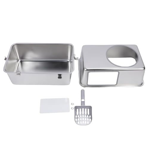 Caja de arena de acero inoxidable con tapa y scoop miniatura 5