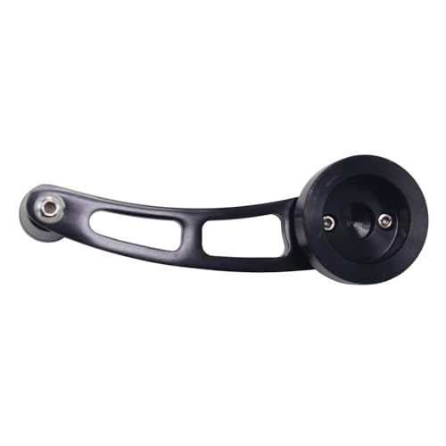 Image of 1 Pair Black Window Crank Handle Chrome Billet Aluminum 4 1 /4 Window Crank Handle Fits for Hot Rod Chevy Ford Chrysler