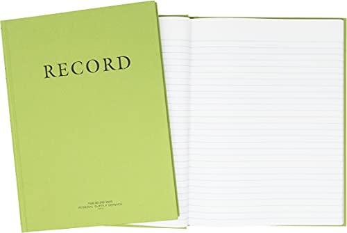Tacticai Green Military Log Book 8 x 10.5 - 192 Pages Record Book for Record Keeping Supply Chain Inventory Training Maintenance & Field Operations NSN 7530-00-222-3525