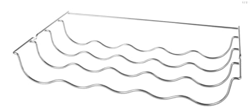 KGA SUPPLIES Étagère chromée pour bouteilles de vin compatible avec réfrigérateur congélateur Samsung