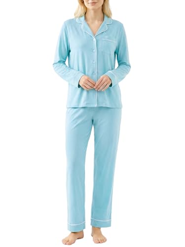 Image of Women's Petite Cotton Pajama Set Petite Length Pjs