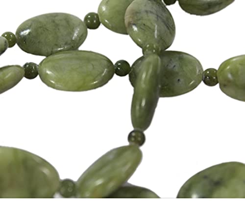 Biddy Murphy Irish Connemara Marble Oval Beaded Necklace for Women, 25" Inch, Strength, Beauty & Good Luck, Traditional Celtic Fine Jewelry Made in Ireland2