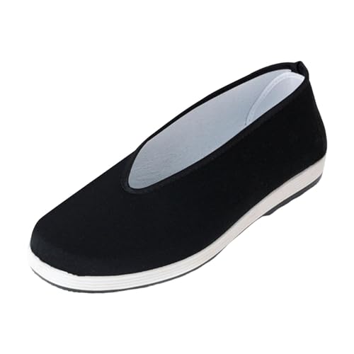 LOVIVER Zapatos de lona Zapatos antiguos de Beijing Suela de goma Antideslizante Cómodo para hombres y mujeres Zapatos de Tai Zapatos tradicionales chinos, 37 LOVIVER Zapatos de lona Zapatos antiguos de Beijing Suela de goma Antideslizante Cómodo para hombres y mujeres Zapatos de Tai Zapatos tradicionales chinos, 37