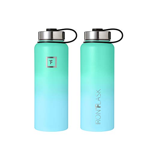 image for IRON °FLASK Sports Water Bottle - 32oz, 3 Lids (Spout Lid), Vacuum In