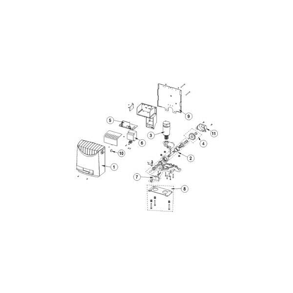 ALBERO RIDUTTORE PER CROSS3E VER.3.0 E SUCCESSIVE DITEC 6CS3AR ENTREMATIC NUOVO