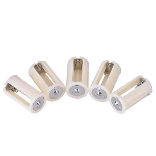 Ticfox Conversor de Batería 5 PCS 3 x AA a 1 D Tamaño Paralelo Soporte Adaptador de Batería Caja Convertidor Soporte de Batería Caso Plástico para Linternas y Electrónica Situaciones de Emergencia