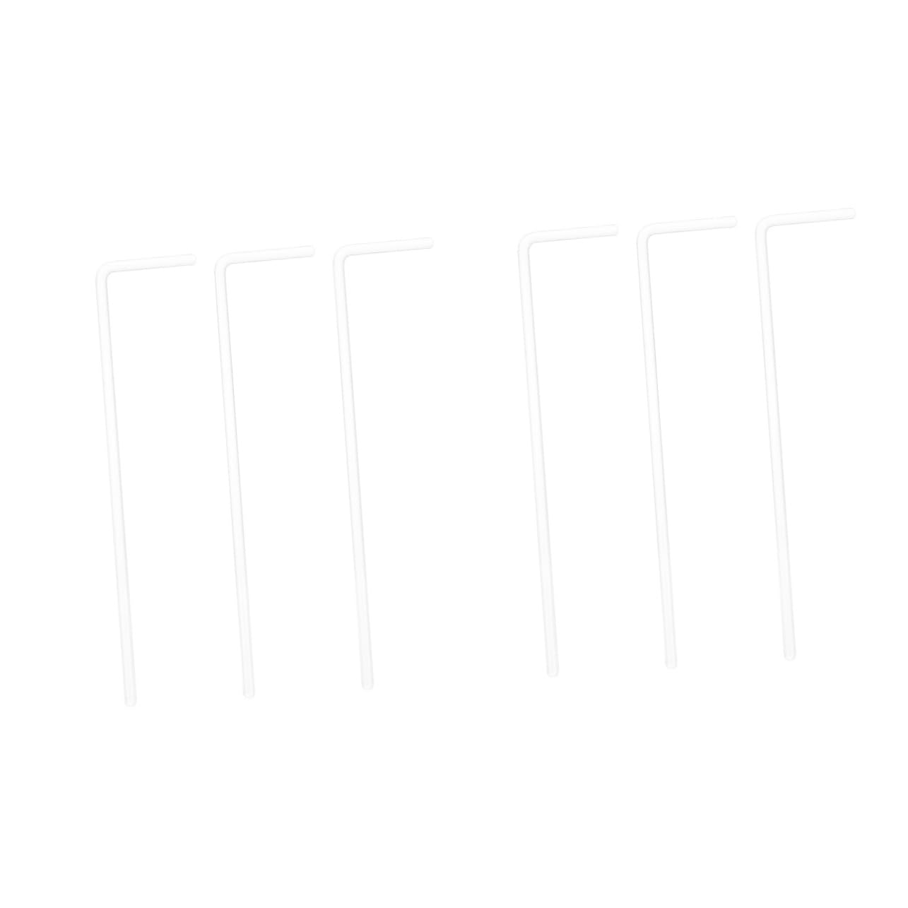 NAMOARLY 6 Pcs L Shape Coating Rod Laboratory Cell Cell Spreaders Wide Spreading Rod Tool Cell Spreading Laboratory Supplies Glass