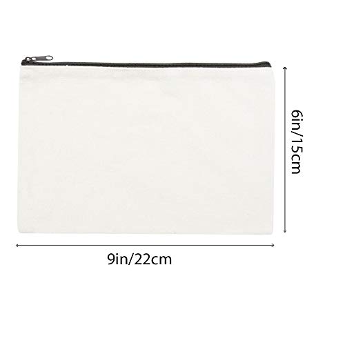 9-Pieces-Canvas-Makeup-Cosmetic-Bag-Multi-Purpose-Cosmetics-Bag-with-Zipper-M-code-787-x-59-inche-Cotton-Canvas-Makeup-Pouches-Cotton-Cosmetics-Bag-M