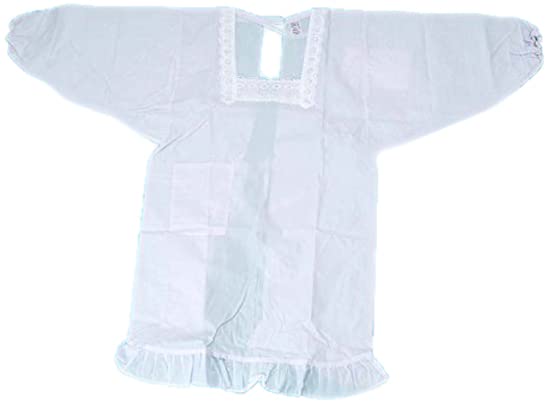 Amazon | [とせん] 割烹着（和装かっぽう着 120cm丈）白 日本製