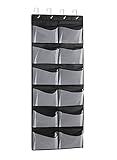 Over The Door Shoe Organizer, 12 Extra Large Mesh Pockets Hanging Shoe Organizer,Closet Organizers...