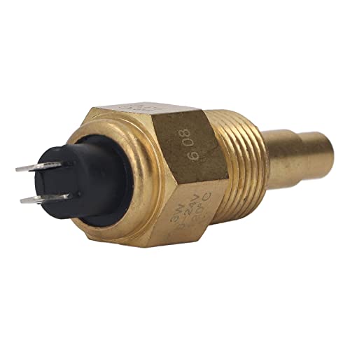 Haofy Sensor de Temperatura del Agua del Aceite Transductor de Refrigerante del Motor Diésel de Alto Rendimiento para Vehículos de 6 a 24 V (NPT1/2)