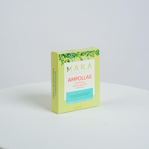 Maka Essentials - Panthenol and Olive Oil Ampoules - nourishes - softens - shines - hydrates - protects - strengthens - repairs - vitalizes - 0.50 Fl Oz