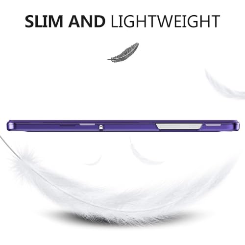 Image of MoKo Case for Galaxy Tab A9+ /A9 Plus 11 inch 2023, Slim Stand Protective Smart Cover with Hard PC Translucent Back Shell for Tab A9 Plus Tablet (SM-X210 /X216 /X218), Auto Wake /Sleep, Purple Violet