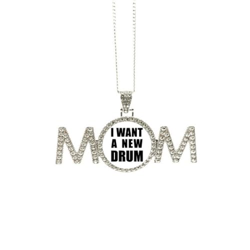 Collier I Want A New Drum au design Art Déco pour sublimer vos tenues quotidiennes