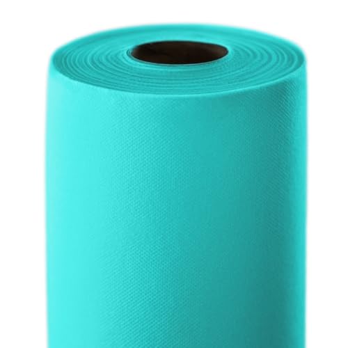 Générique Nappe Spunbond Intissée en Rouleau, 50 M x 120 cm, pour Restaurants, Evenements Professionnels et Traiteurs (Turquoise)