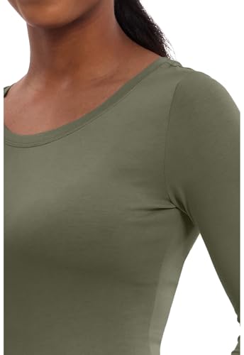 Image of Healing Hands Underscrub Long Sleeve Women Knits Scrub Tops | Soft Cotton Blend Knit, Breathable Stretch Comfort, Machine Wash, Easy Care Fabric, Ideal For Layering Under Scrubs