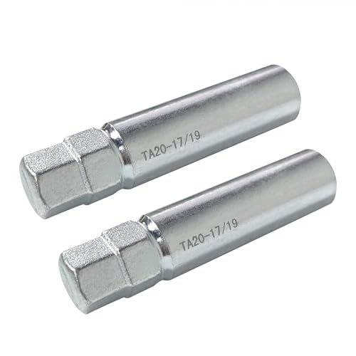 Image of 10 Spline Lug Nut Key Fit for TA20-17 /19, Compatible with Bimecc 10-Spline Lug Nut and Lug Bolts, with 17MM and 19MM Hex Drive,for Passenger Cars, Small SUVs and Small Trucks 2 Pack
