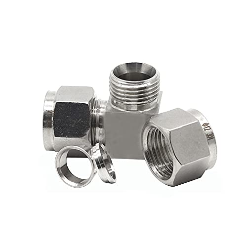 Yoebor Stainless Steel 304 Compression Tube Fitting 90 Degree Elbow 3/8 Inch Od X 3/8 Inch Od thumb #2