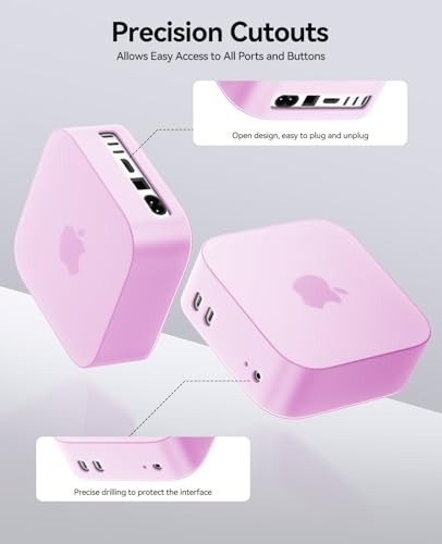 Image of ORICO Silicone Case for Apple Mac mini M4, Protective Cover, All-Round Protection Sleeve, Anti-Slip & Shockproof, Soft Matte Finish Shell, Lightweight, Durable & Heat-Resistant, Purple, TP24-2