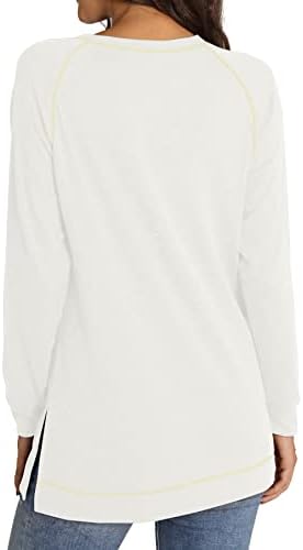 NILOUFO Womens Long Sleeve T Shirts Casual Blouses Fashion Tunic Side Split Tops for Leggings 4 NILOUFO Womens Long Sleeve T Shirts Casual Blouses Fashion Tunic Side Split Tops for Leggings