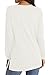 NILOUFO Womens Long Sleeve T Shirts Casual Blouses Trendy Tops Side Split Tunics(White, Large)