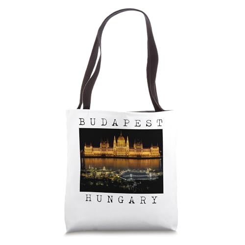 Bolso Tote Vintage Souvenir Budapest Hungary Skyline miniatura 1