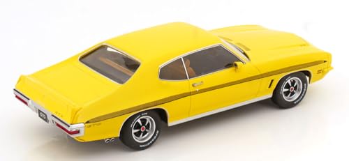 Pontiac Lemans GTO Amarillo 1972 a escala 1:18 miniatura 2