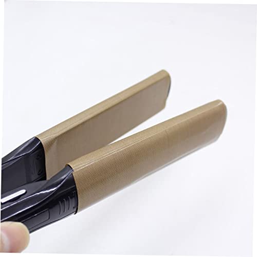10 unidades de pegatinas resistentes al calor para planchas de pelo, protectores adhesivos aislantes para herramientas de peinado, decalcomanías portátiles para viaje miniatura 2