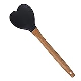 Double-sided curved touch is exquisite and does not hurt the utensils. Hanging hole design, round hanging hole, stable hanging. Comfortable wooden handle fits hands.