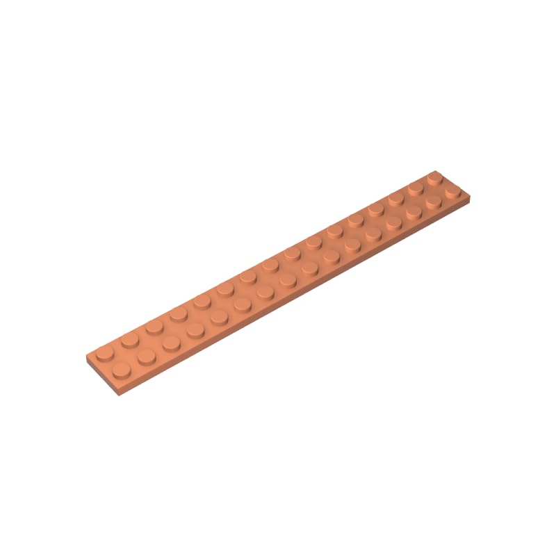 4282 Plate 2X16 10 Pieces High-Precision MOC Building Bricks Replacement Parts Compatible with Lego bricks GDS-517 flesh color
