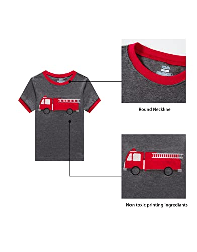 Image of KikizYe Boys Short Sleeve Pajamas Kids Summer Pjs Children Pajamas