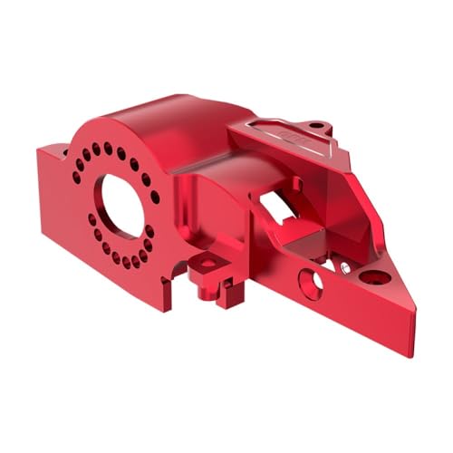 Aluminum 7075 Alloy Integrated Motor Base (Original) for Traxxas 1:16 Mini Maxx 4WD 107154-1 / Mini XRT VXL-3S 108076-1 Monster Truck Upgrades - Red