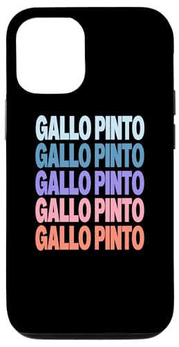 Funny Modern Repeated Text Design Gallo Pinto �X�}�z�P�[�X iPhone 12/12 Pro �p